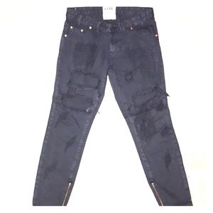 Trashed Free Birds Pants by One Teaspoon